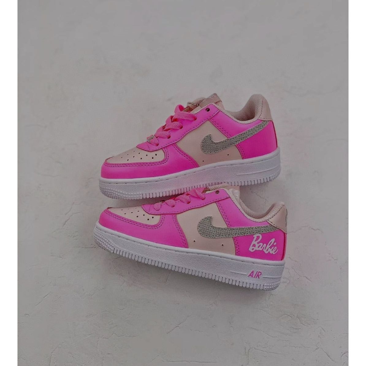 Custom orders pink air force 1