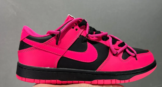 Custom Pink & Black Dunk Low