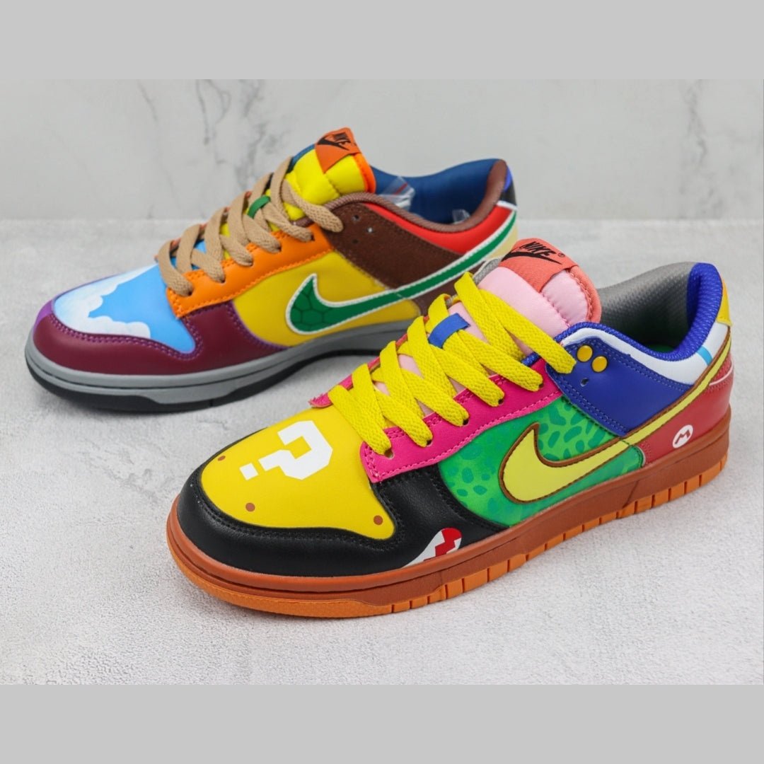 Custom super paper mario nike dunks hotsell